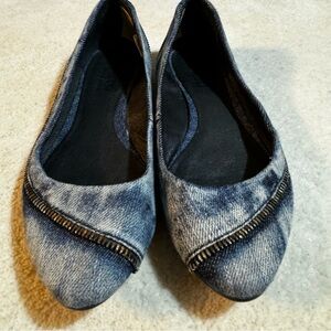 DIESEL Denim Ballet Flats Size 6 US